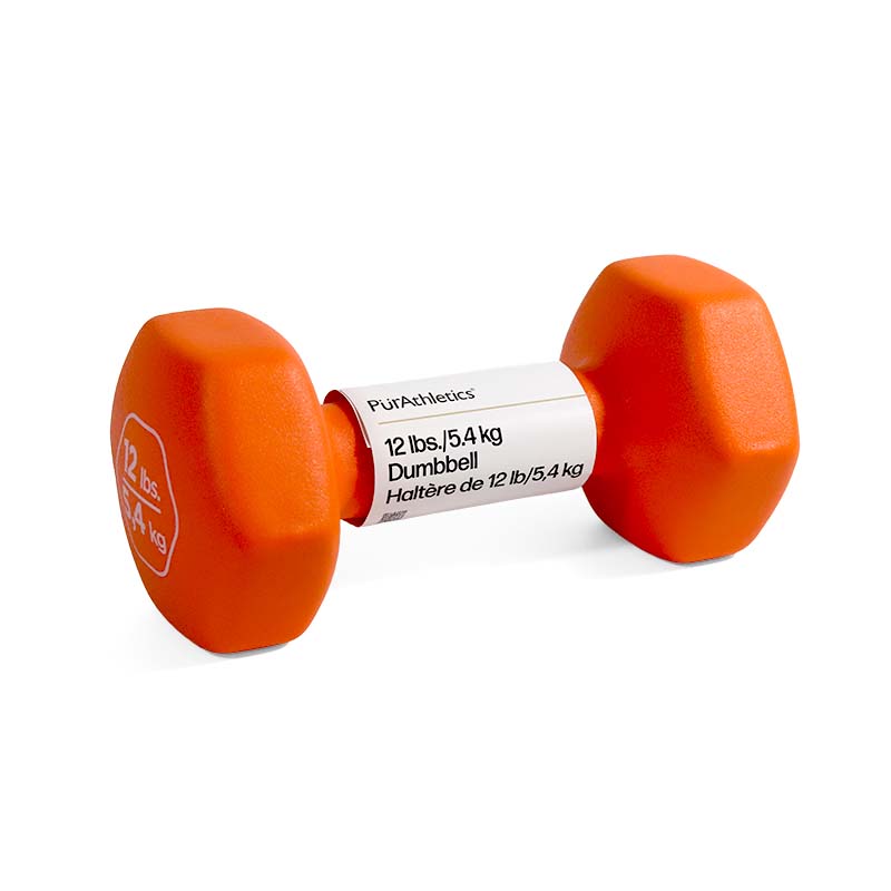 12 lb/5.4 kg Dumbbell Orange